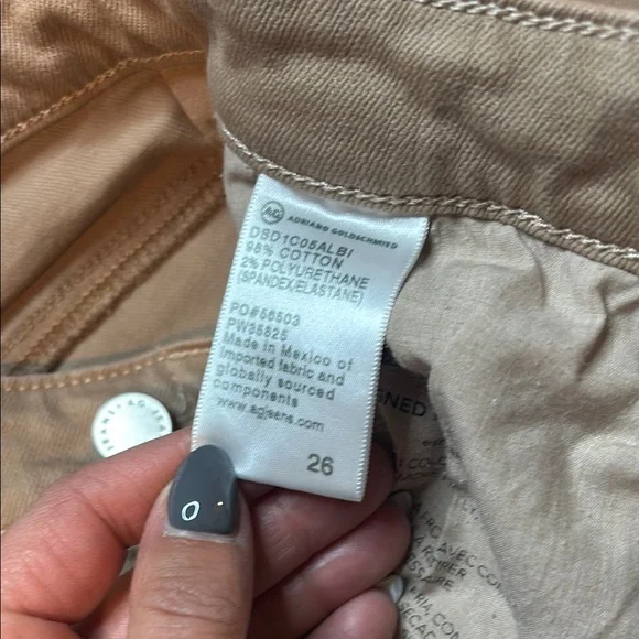 AG Kinsley High Rise Pop Crop Jeans – Size 26 | Light Brown 👖 - Picture 6 of 14